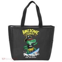 Cool Crocodile Surfing Tote Bag thumb 0