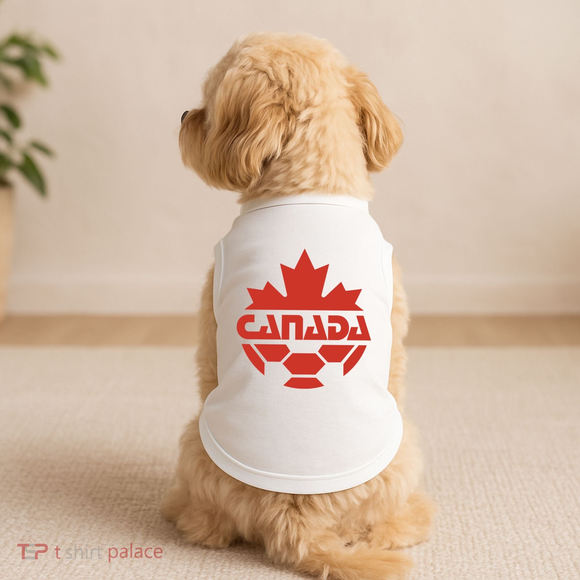 Cool Canada Soccer Jersey Logo Doggie Tank