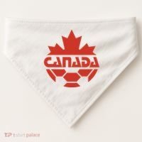 Cool Canada Soccer Jersey Logo USA-Made Doggie Bandana thumb 0