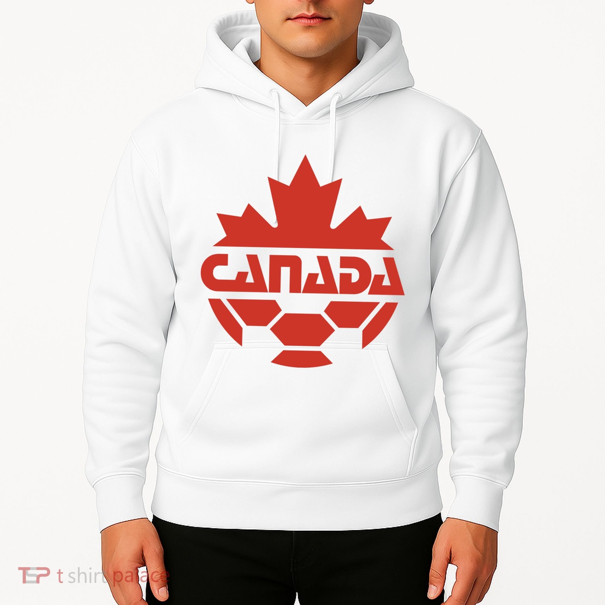 Cool Canada Soccer Jersey Logo Hoodie