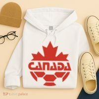 Cool Canada Soccer Jersey Logo Hoodie thumb 4