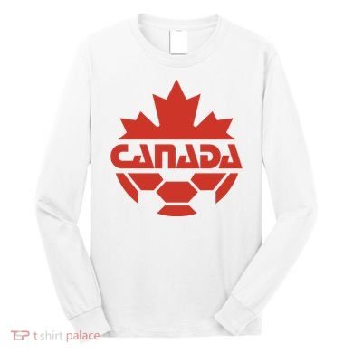 Cool Canada Soccer Jersey Logo Long Sleeve Shirt