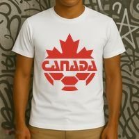 Cool Canada Soccer Jersey Logo T-Shirt thumb 3