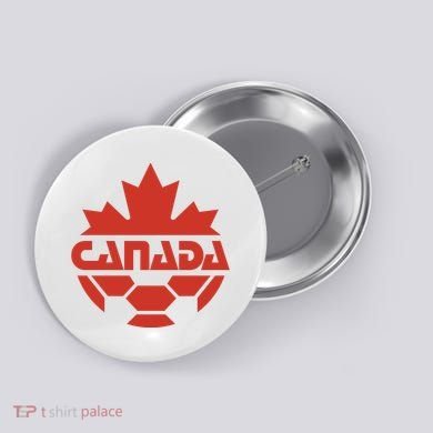 Cool Canada Soccer Jersey Logo Button