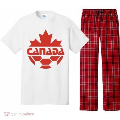 Cool Canada Soccer Jersey Logo Pajama Set