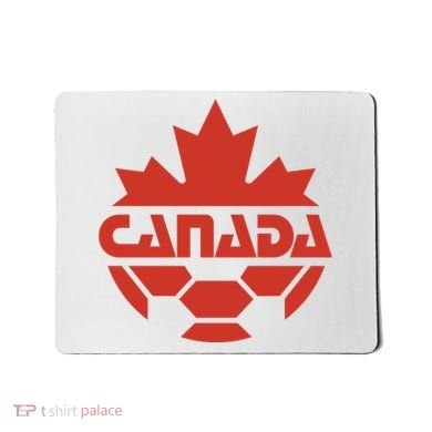 Cool Canada Soccer Jersey Logo Mousepad