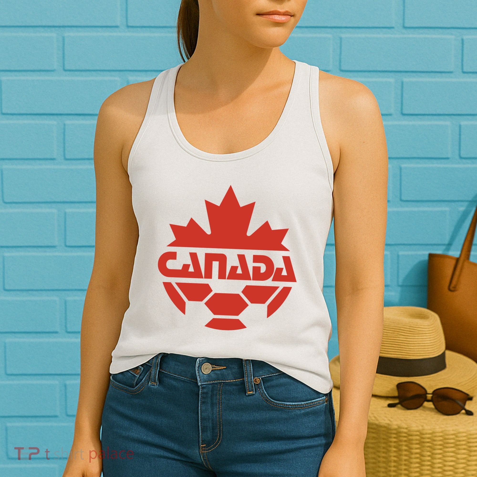 Cool Canada Soccer Jersey Logo Women's Tank Top