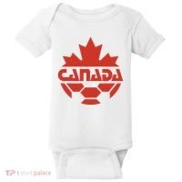 Cool Canada Soccer Jersey Logo Baby Bodysuit thumb 0