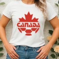 Cool Canada Soccer Jersey Logo Women's T-Shirt thumb 2