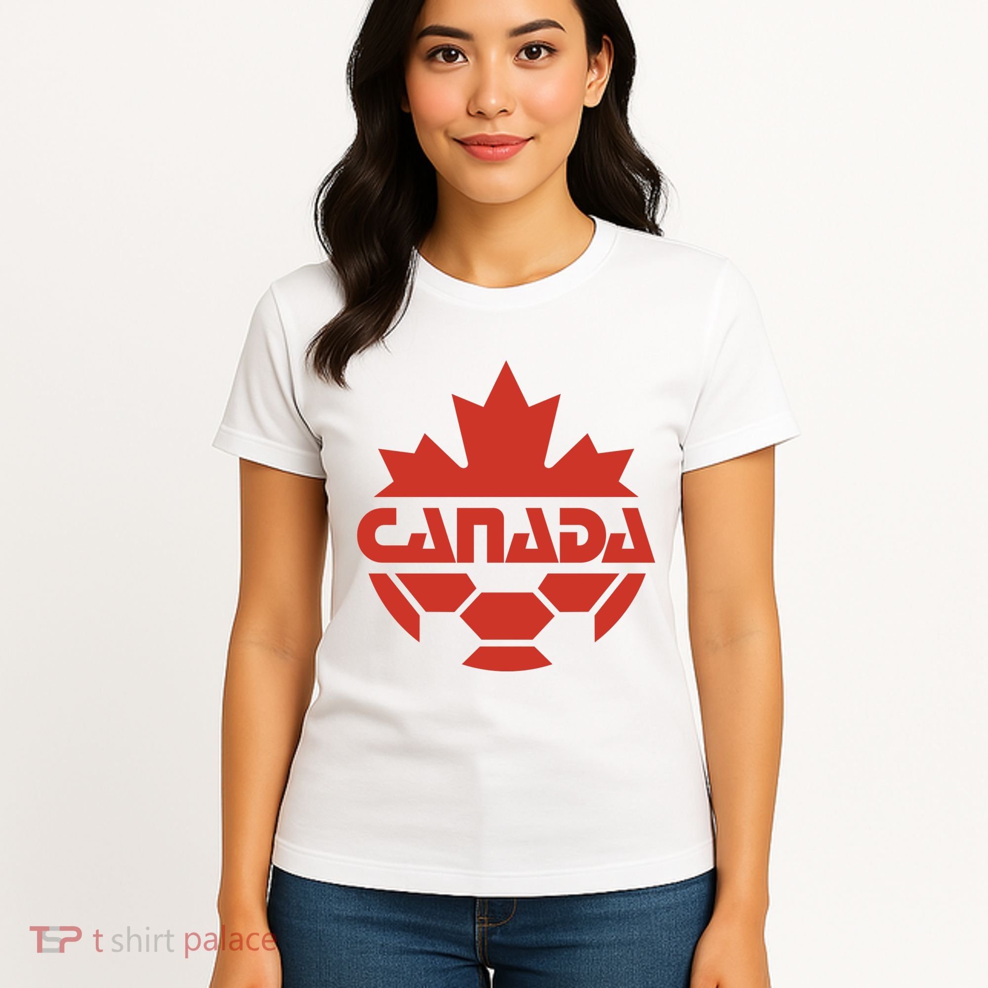 Cool Canada Soccer Jersey Logo Women's T-Shirt