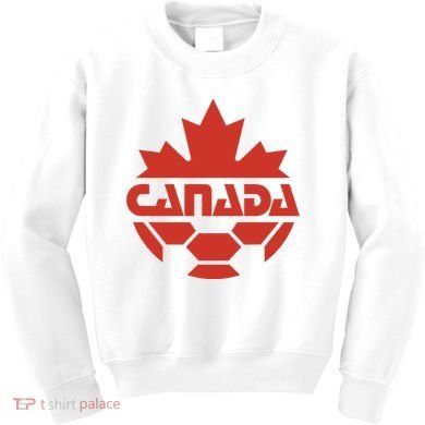 Cool Canada Soccer Jersey Logo Kids Sweatshirt