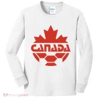 Cool Canada Soccer Jersey Logo Kids Long Sleeve Shirt thumb 0