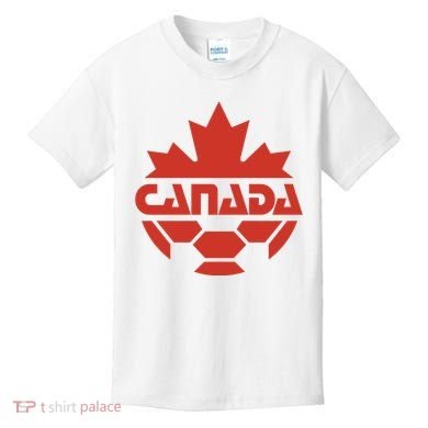Cool Canada Soccer Jersey Logo Kids T-Shirt