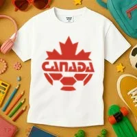 Cool Canada Soccer Jersey Logo Kids T-Shirt thumb 3