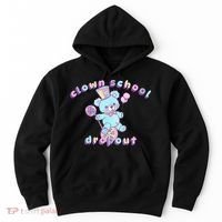 Clowncore Clown School Dropout Pastel Goth Teddy Bear Circus Hoodie thumb 0
