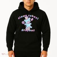 Clowncore Clown School Dropout Pastel Goth Teddy Bear Circus Hoodie thumb 2