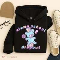 Clowncore Clown School Dropout Pastel Goth Teddy Bear Circus Hoodie thumb 4