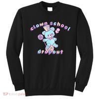 Clowncore Clown School Dropout Pastel Goth Teddy Bear Circus Sweatshirt thumb 0