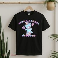 Clowncore Clown School Dropout Pastel Goth Teddy Bear Circus T-Shirt thumb 2