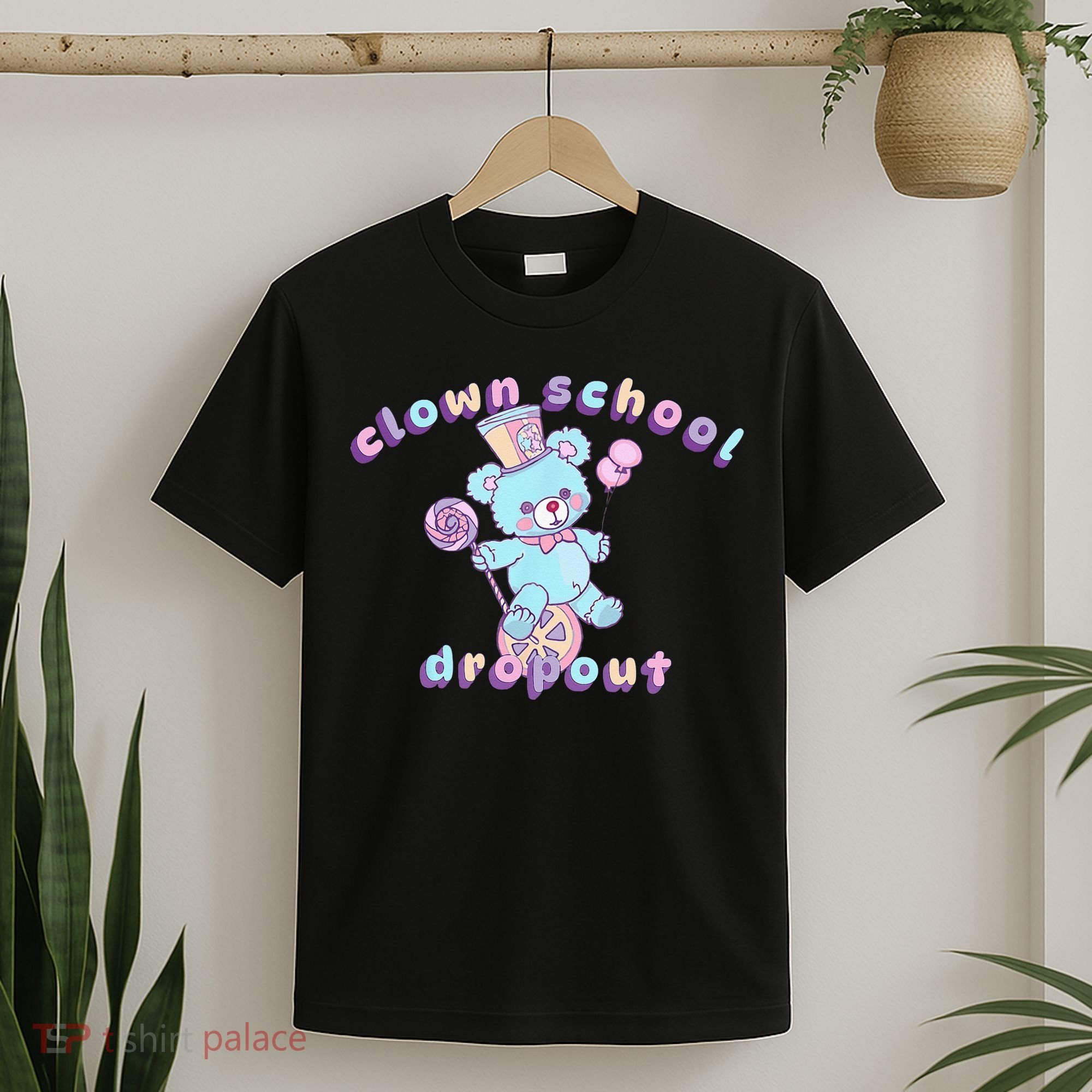 Clowncore Clown School Dropout Pastel Goth Teddy Bear Circus T-Shirt