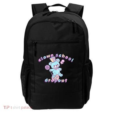 Clowncore Clown School Dropout Pastel Goth Teddy Bear Circus Backpack
