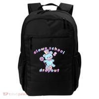 Clowncore Clown School Dropout Pastel Goth Teddy Bear Circus Backpack thumb 0