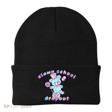 Clowncore Clown School Dropout Pastel Goth Teddy Bear Circus Beanie
