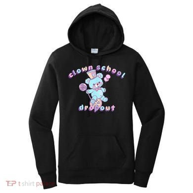Clowncore Clown School Dropout Pastel Goth Teddy Bear Circus Women's Hoodie