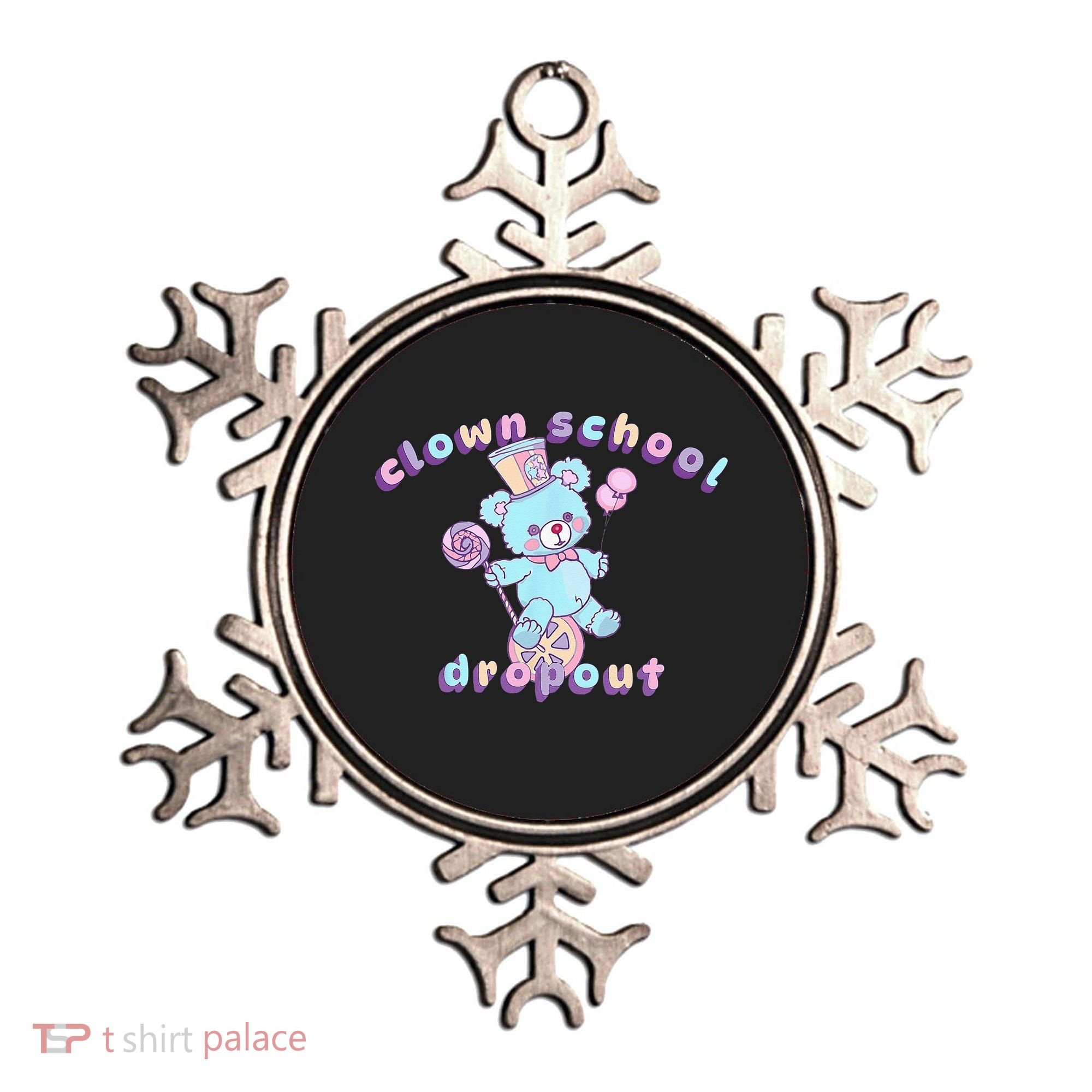 Clowncore Clown School Dropout Pastel Goth Teddy Bear Circus Ornament