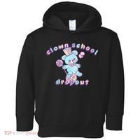 Clowncore Clown School Dropout Pastel Goth Teddy Bear Circus Toddler Hoodie thumb 0
