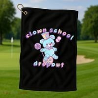 Clowncore Clown School Dropout Pastel Goth Teddy Bear Circus Golf Towel thumb 1