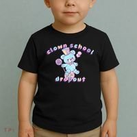 Clowncore Clown School Dropout Pastel Goth Teddy Bear Circus Toddler T-Shirt thumb 2
