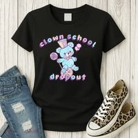 Clowncore Clown School Dropout Pastel Goth Teddy Bear Circus Women's T-Shirt thumb 3