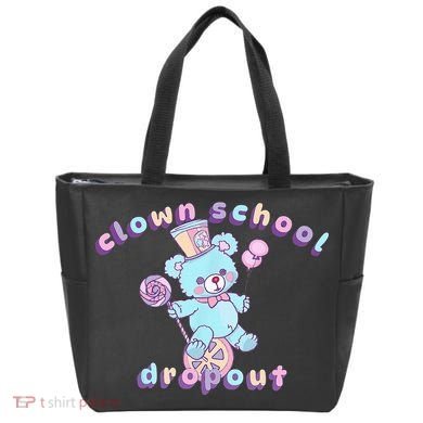 Clowncore Clown School Dropout Pastel Goth Teddy Bear Circus Tote Bag