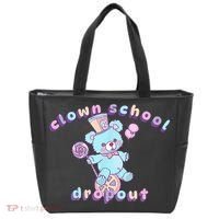 Clowncore Clown School Dropout Pastel Goth Teddy Bear Circus Tote Bag thumb 0