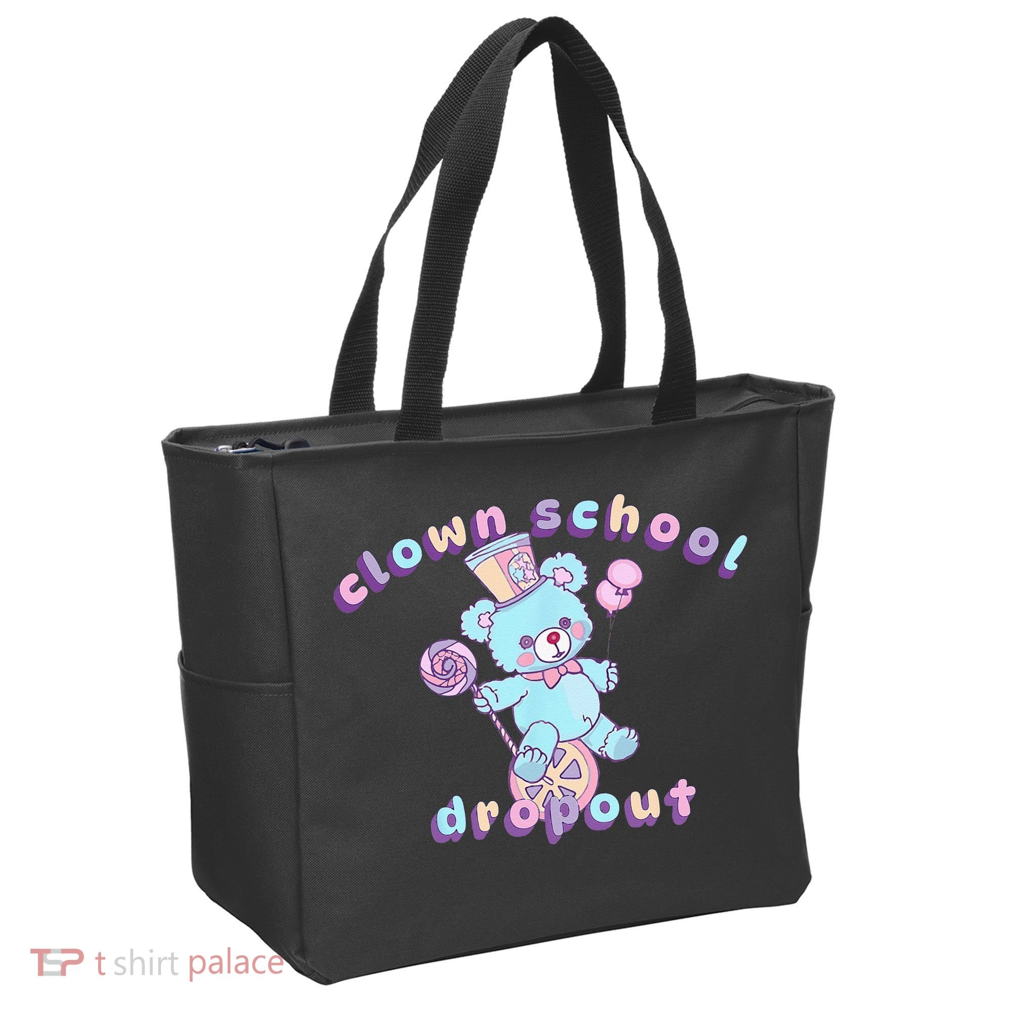 Clowncore Clown School Dropout Pastel Goth Teddy Bear Circus Tote Bag