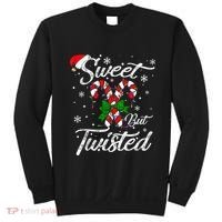 Candy Cane Sweet But Twisted Funny Merry Christmas Xmas Sweatshirt thumb 0