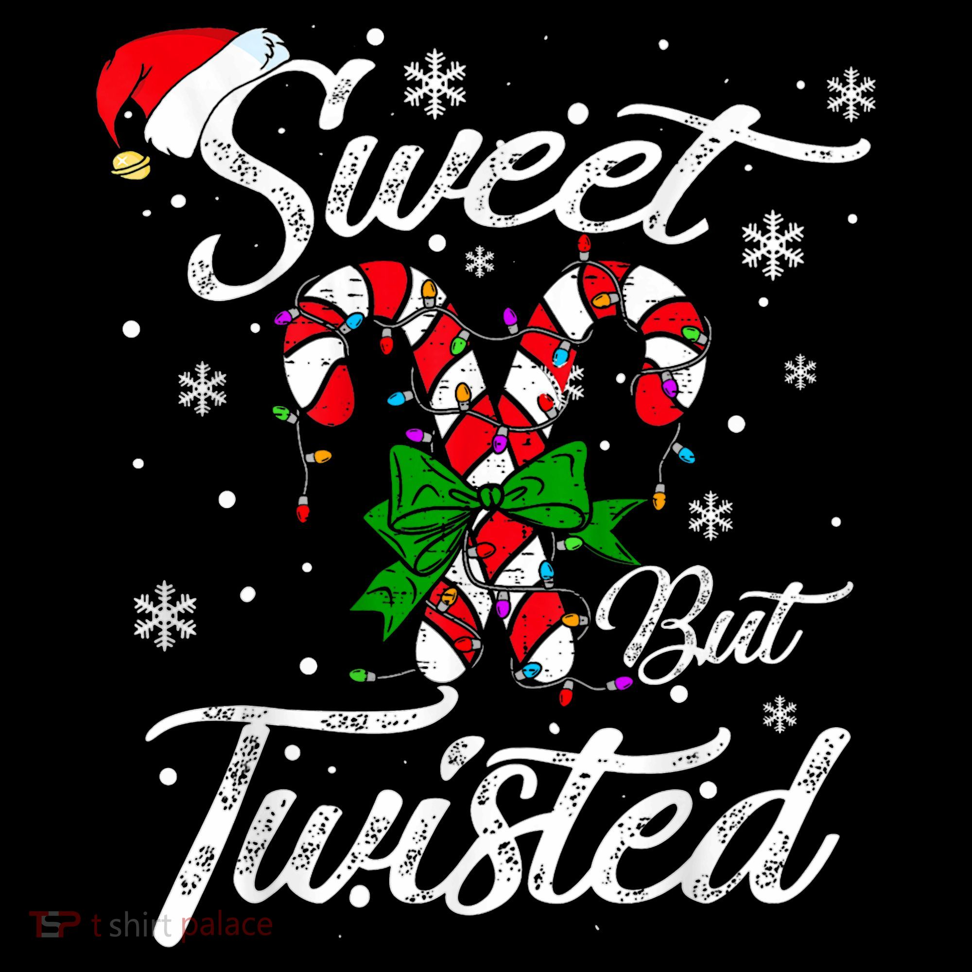 Candy Cane Sweet But Twisted Funny Merry Christmas Xmas Coffee Mug