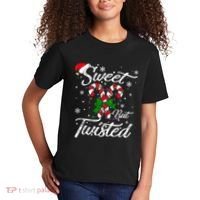 Candy Cane Sweet But Twisted Funny Merry Christmas Xmas Kids T-Shirt thumb 2