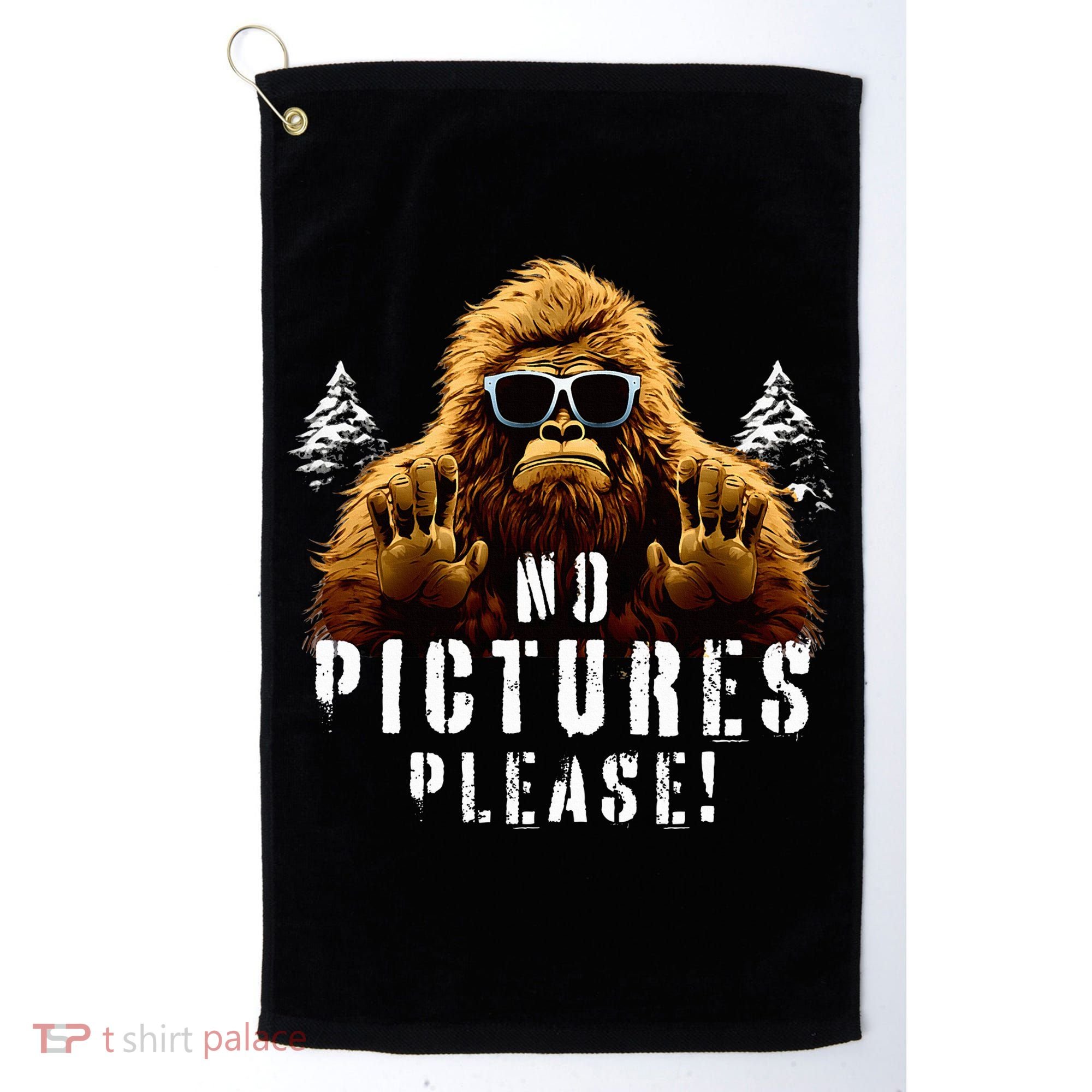 Cryptozoology Cryptid  Sasquatch Believe  Funny Bigfoot Golf Towel