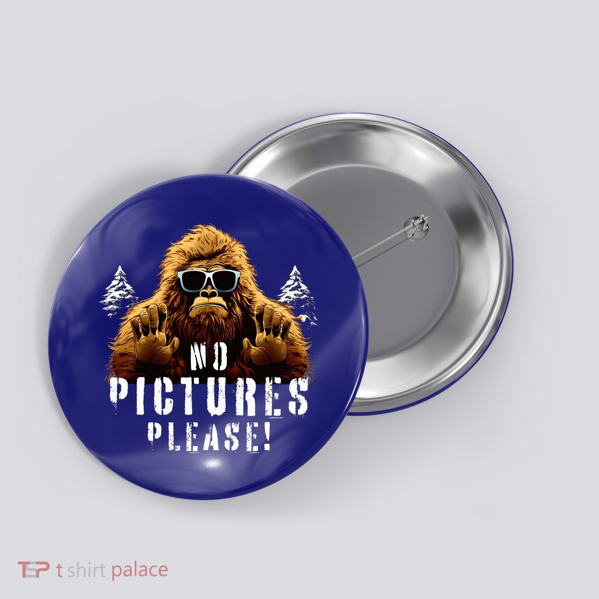 Cryptozoology Cryptid  Sasquatch Believe  Funny Bigfoot Button