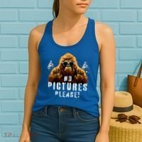 Cryptozoology Cryptid  Sasquatch Believe  Funny Bigfoot Women's Tank Top thumb 2