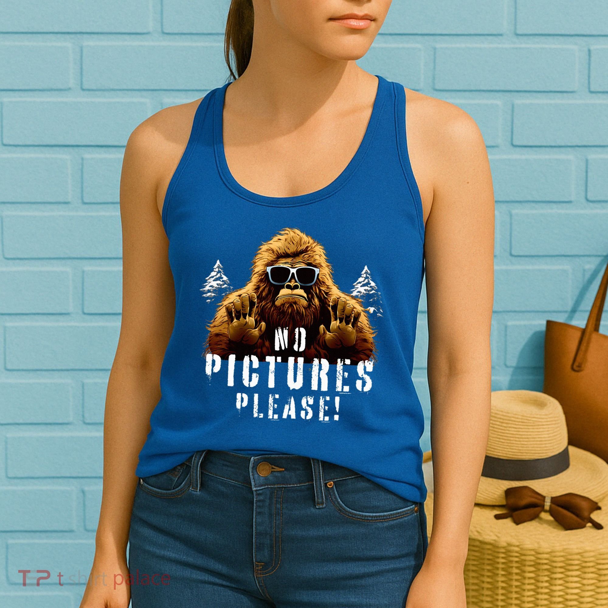 Cryptozoology Cryptid  Sasquatch Believe  Funny Bigfoot Women's Tank Top