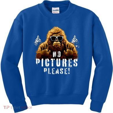 Cryptozoology Cryptid  Sasquatch Believe  Funny Bigfoot Kids Sweatshirt