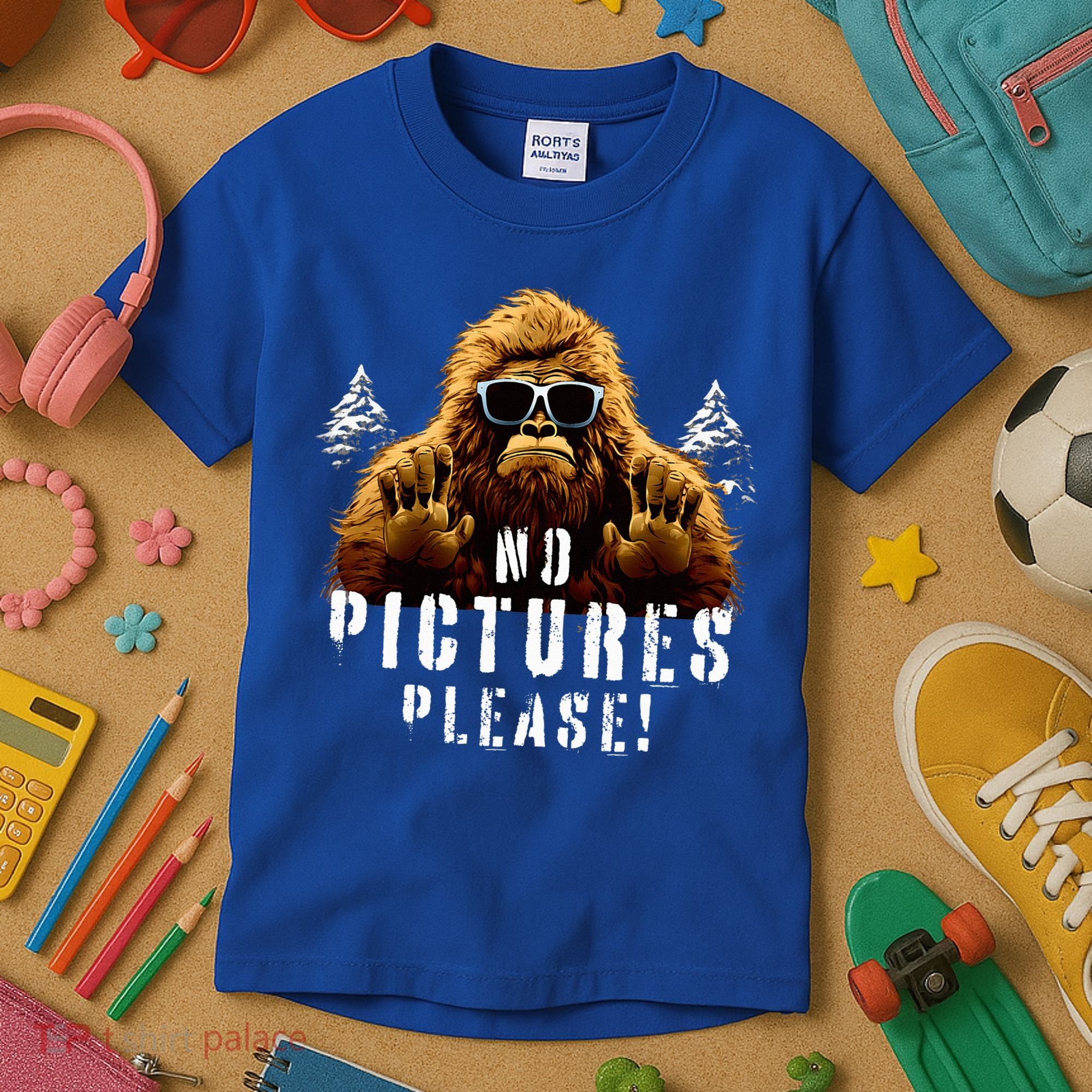 Cryptozoology Cryptid  Sasquatch Believe  Funny Bigfoot Kids T-Shirt