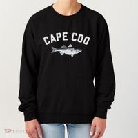 Cape Cod Striper Striped Bass Fun Fishing Women's Sweatshirt thumb 0