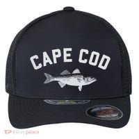 Cape Cod Striper Striped Bass Fun Fishing Flexfit Unipanel Trucker Cap thumb 0