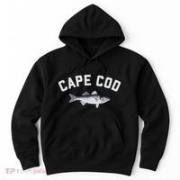 Cape Cod Striper Striped Bass Fun Fishing Hoodie thumb 0