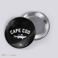 Cape Cod Striper Striped Bass Fun Fishing Button thumb 0