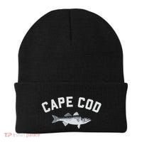 Cape Cod Striper Striped Bass Fun Fishing Beanie thumb 0